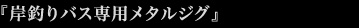 『岸釣りバス専用メタルジグ』